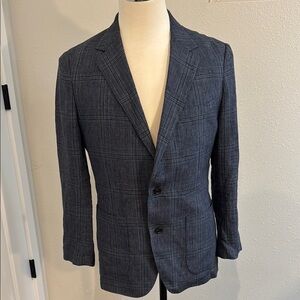 Bonobos Blue Blazer Slim Fit Wool Blend